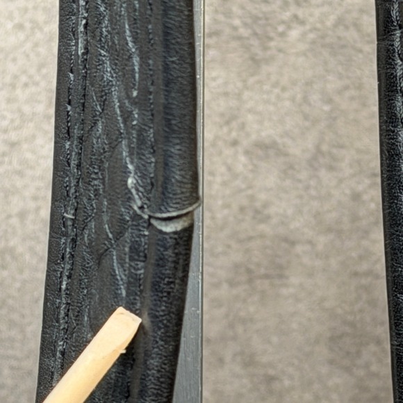 VTG Coach Black Leather Bucket Bag Legacy Sling Drawstring Shoulder Bag 9166 Y2K - Picture 4 of 10